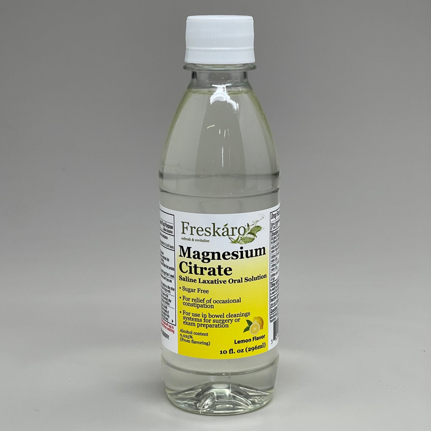 FESKARO (3 PACK) Magnesium Citrate Saline Laxative Oral LEMON 10 fl oz 01/2026