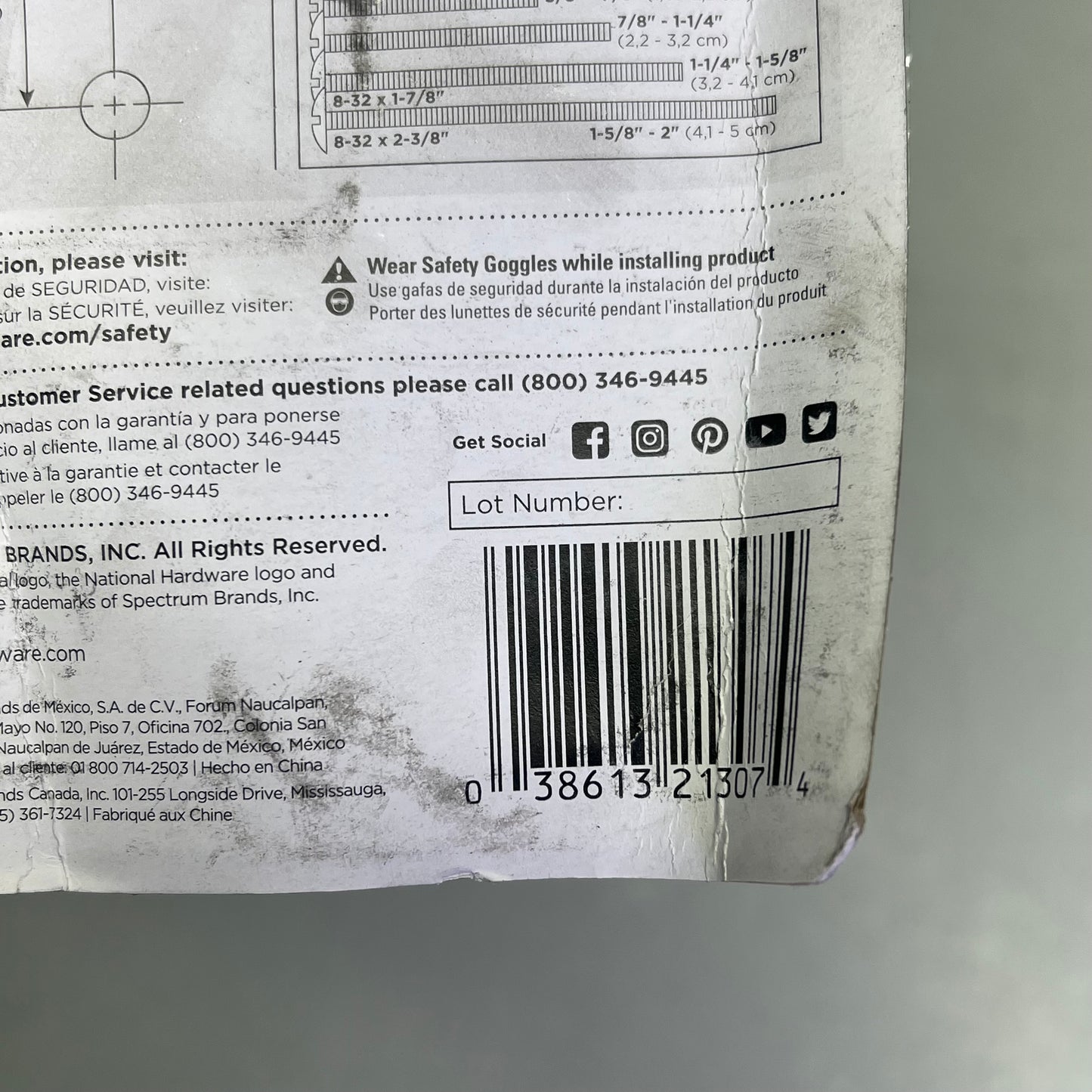 NATIONAL HARDWARE Zinc Pushbutton Latch For 5/8 to 2" Thick door White N213-074