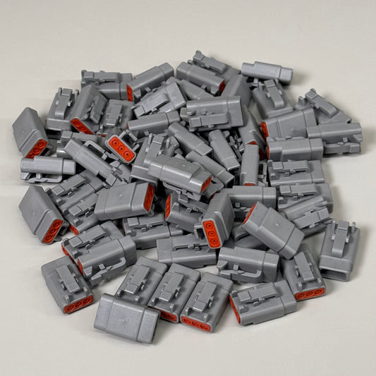 TE CONNECTIVITY (50 PACK) Deutsch DTM Series 3-Way Plug Connector DTM06-3S