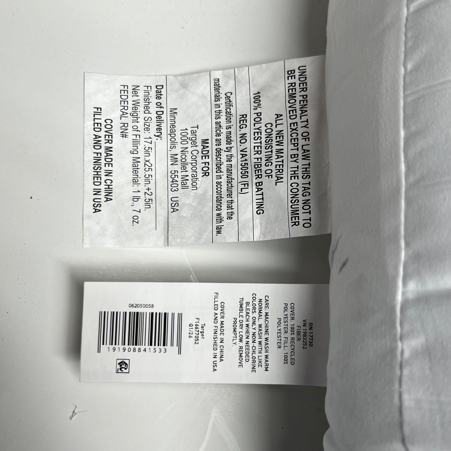 ROOM ESSENTIALS (2 PACK) Overfilled Plush Pillow Queen