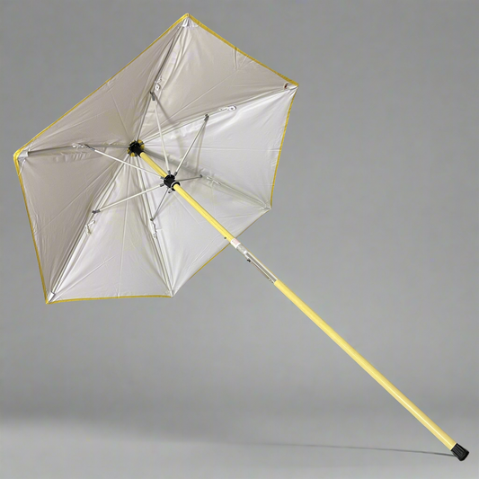 GMP Dielectric Utility Worker's Umbrella w/ 72" Fiberglass Pole Safety Yellow 70352