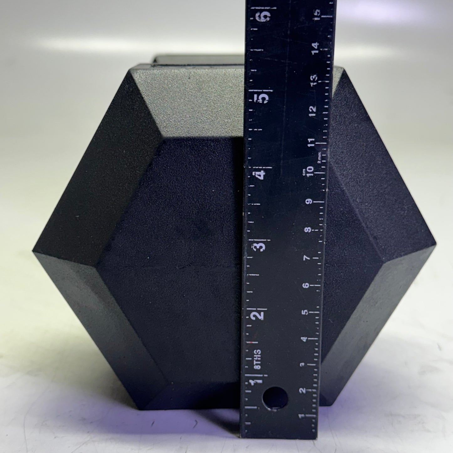 TITAN FITNESS (2 PACK) Black Rubber Coated Hex Dumbbell Single 35lb HEXDBB_35