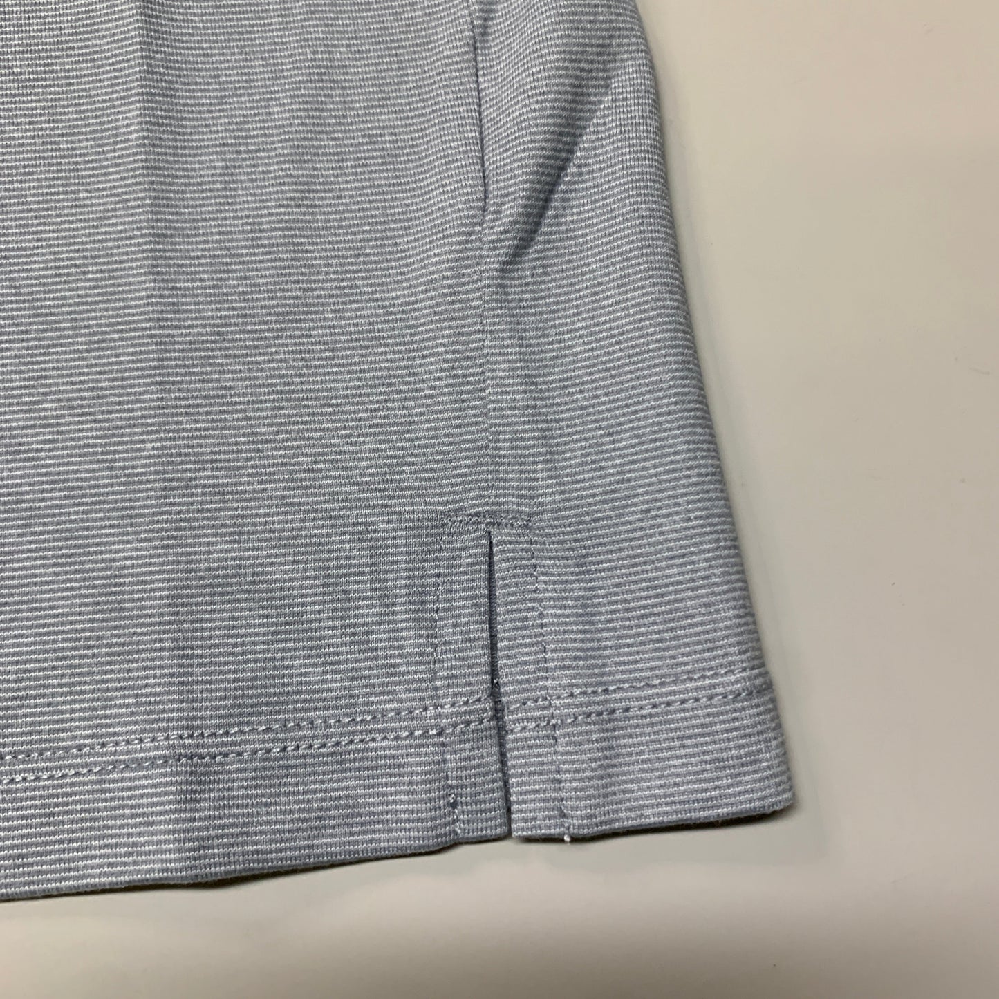 NATHAN Dash Tee Short Sleeve Shirt Monument Grey Stripe SZ L NS50920-80130-L
