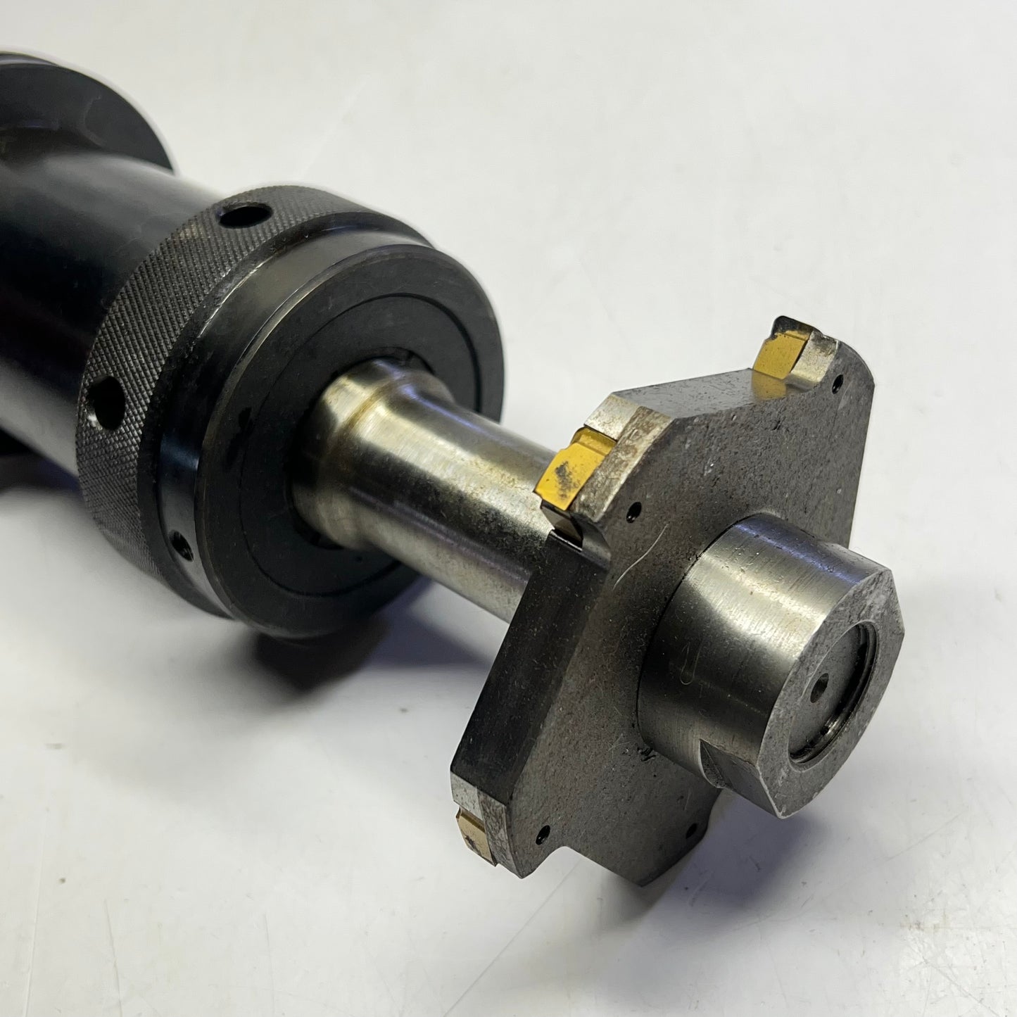 KENNAMETAL Cat 50 Tool Holder W/ Face Mill Tool ~ 1-7/16" CV50TG150550 (Used)