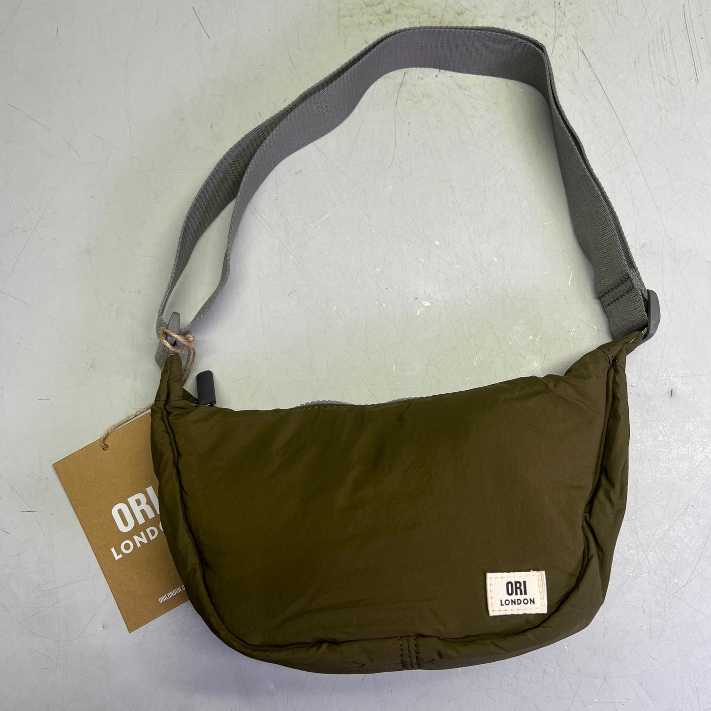 ORI LONDON Farringdon Bag Made From Taslon One Size 6"x11"x3.5" Moss FARROSTMOS