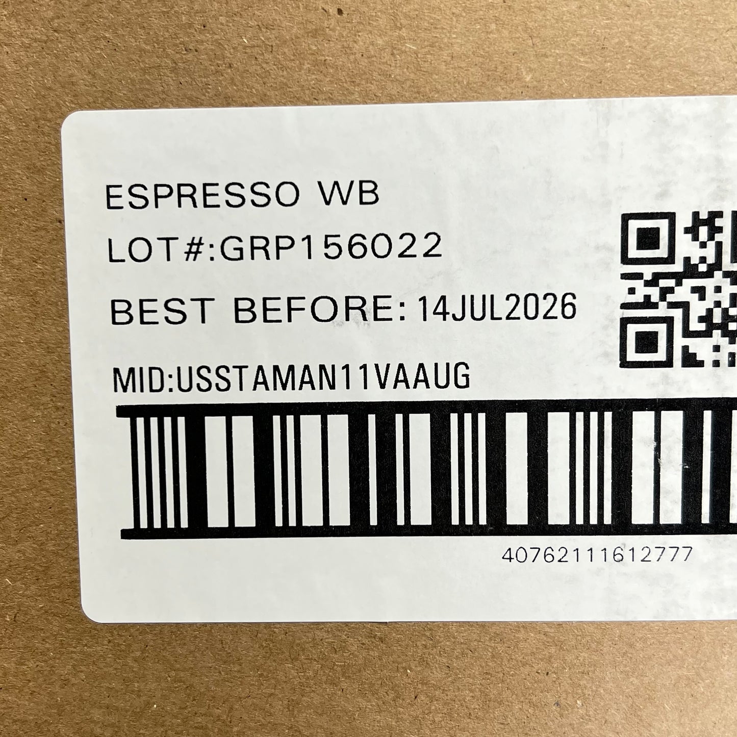 ZA@ STARBUCKS (4 PACK) Espresso Coffee Packages Whole Bean 5 lb Each BB 07/26 A