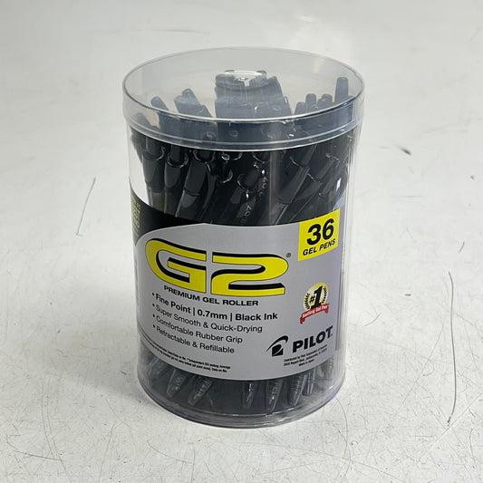PILOT (36 PACK) Retractable Gel Pens Fine Point  0.7 mm Black 9698420