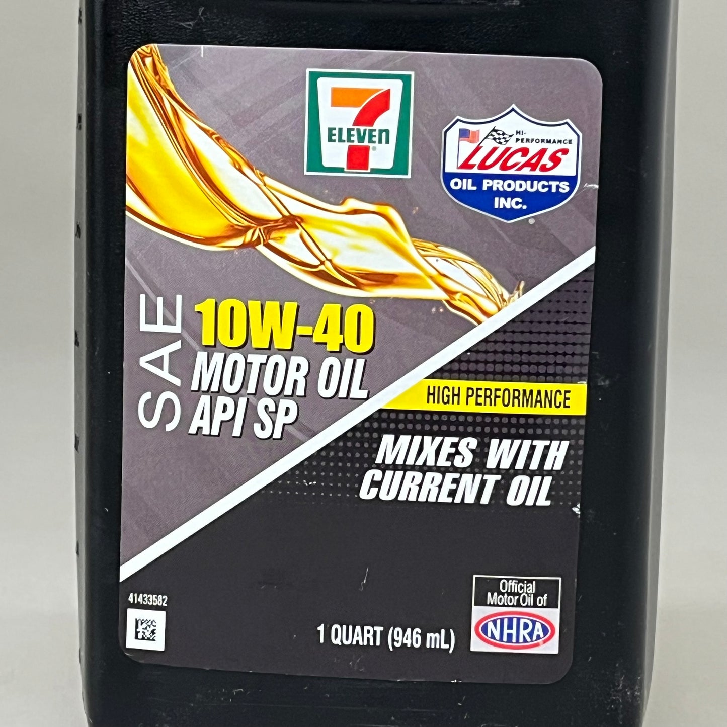 ZA@ 7 ELEVEN (5 PACK, 1 QUART EACH) SAE 10W-40 Motor Oil API SP High Performance As-is