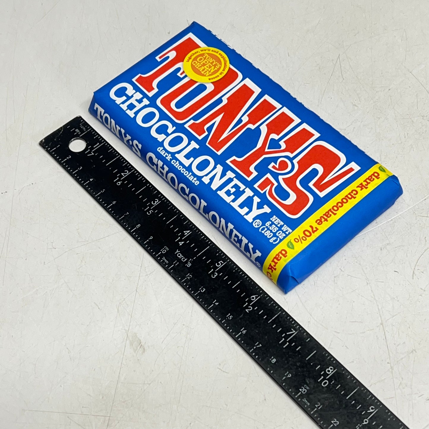 ZA@ TONY'S (2 PACK) Chocolonely 70% Dark Chocolate Bar 6.35oz BB 08/27