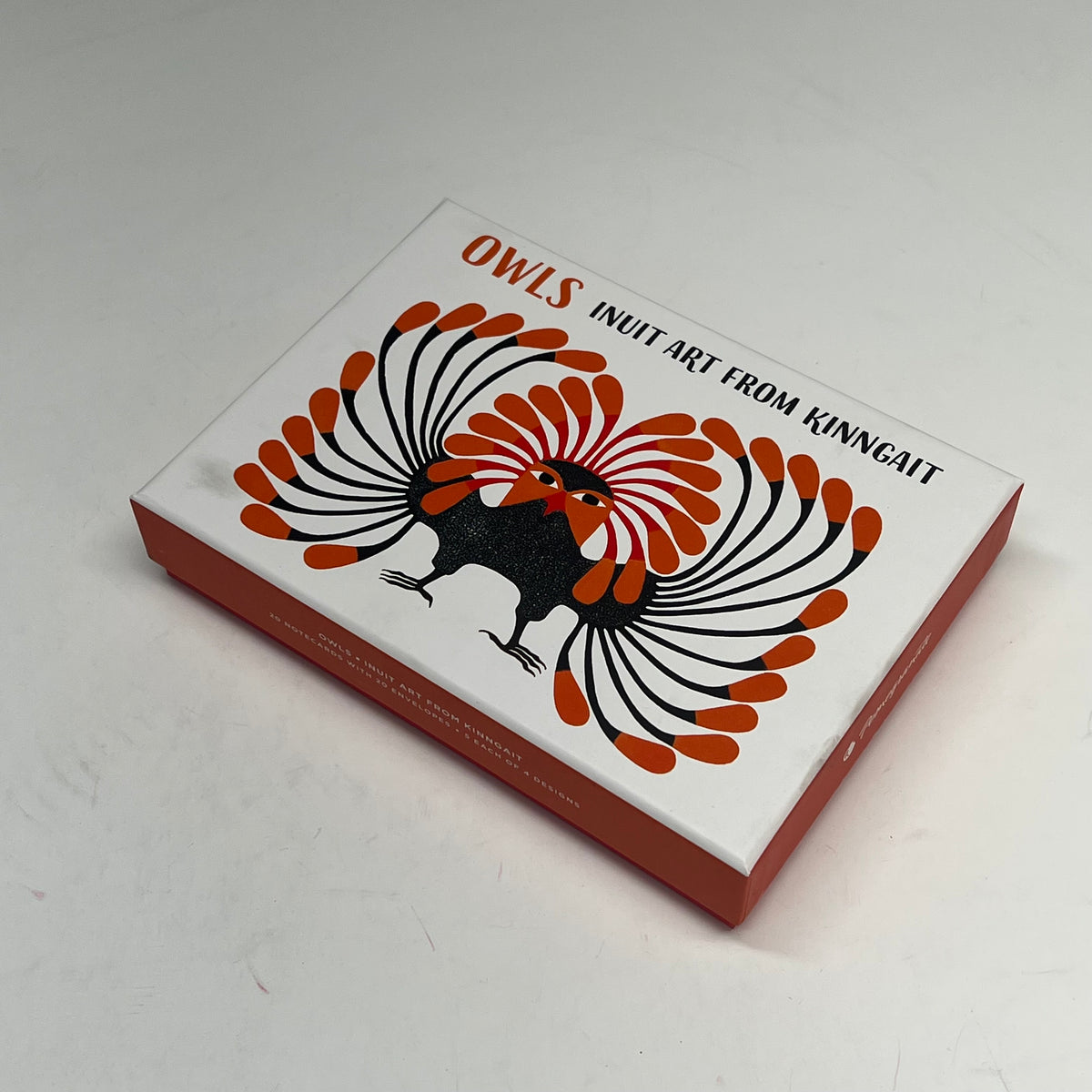 POMEGRANATE (20 PACK) Owls Inuit Art From Kinngait Notecards W/ Envelopes 4x6"