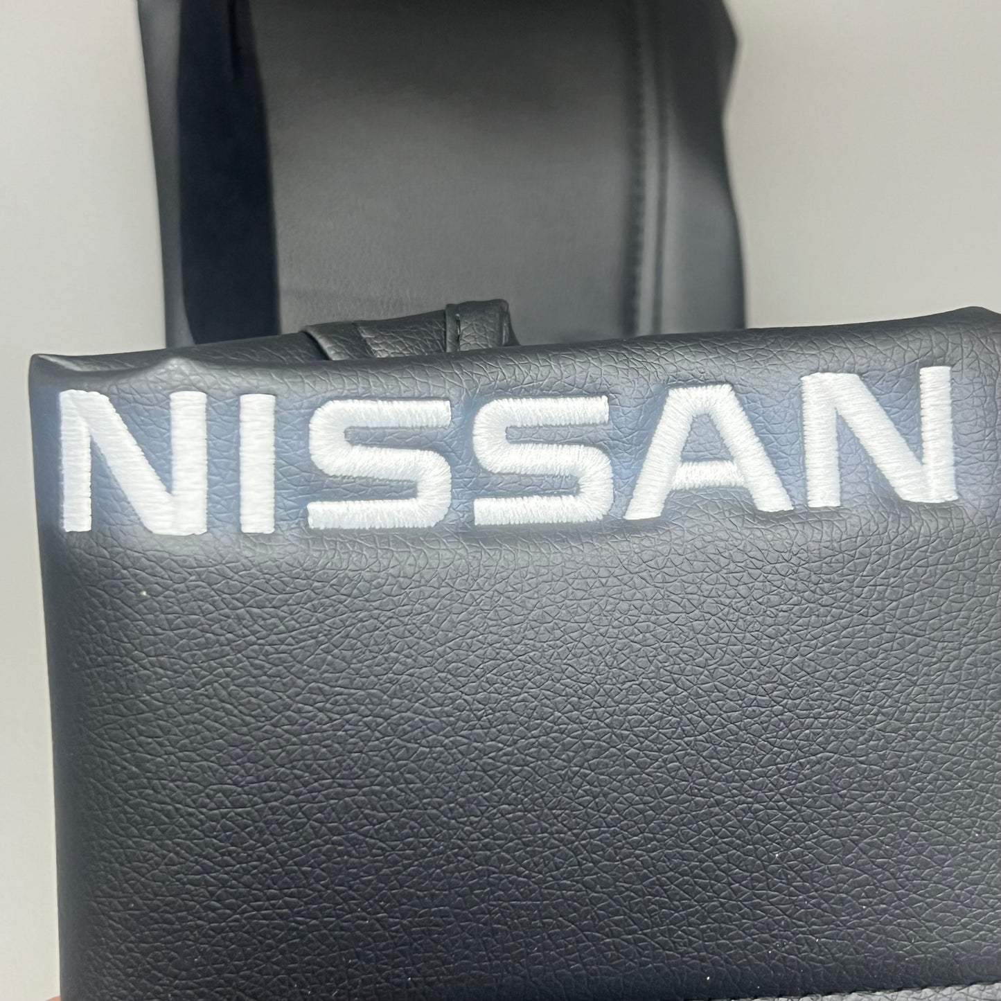 NISSAN Sideless Seat/Head Rest Cover Black