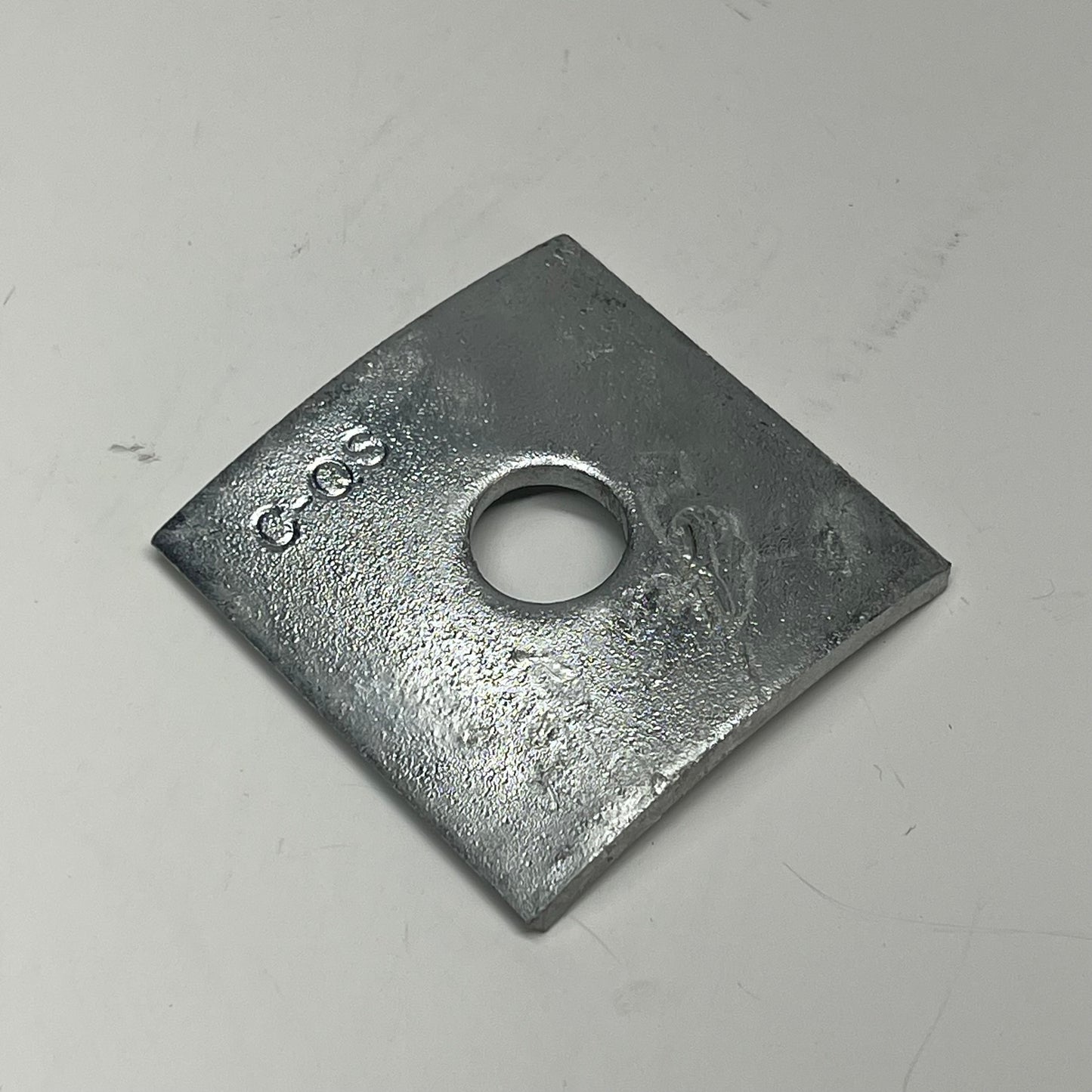ZA@ HUBBELL (50 PACK) Square Curved Wash Steel 3-1/4" x 3-1/4" 6825