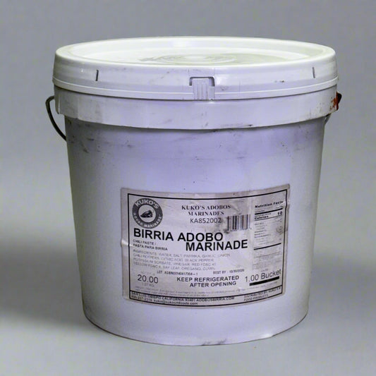 KUKO'S Birria Adobo Marinade 20 LBS Red KA852002 (New Other, Distressed Container) BB 10/26