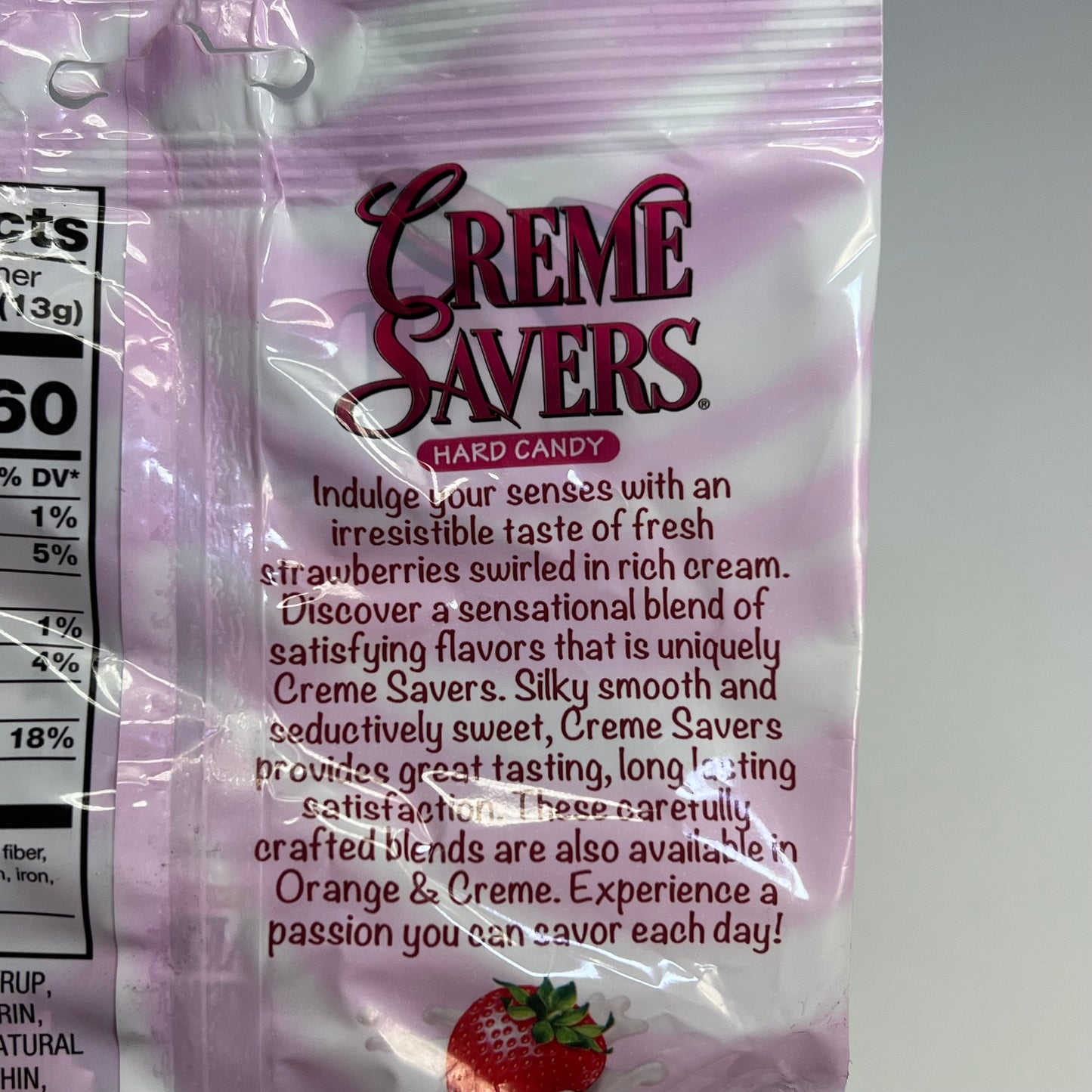 ICONIC CANDY (12 PACK) Crème Savers Hard Candy Strawberries & Crème 3 oz BB 07/27