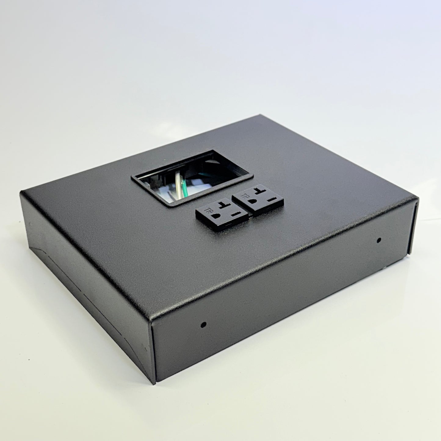 LEGRAND Wiremold OFR48-2MRTC Over Floor 2 Gang Outlet Box Transition Black