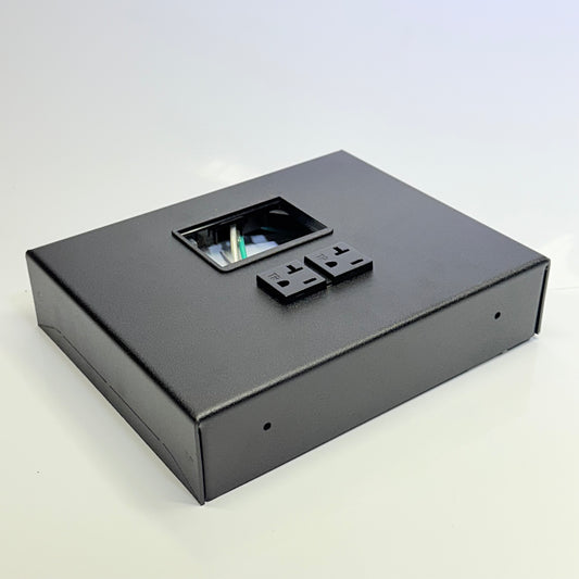 LEGRAND Wiremold OFR48-2MRTC Over Floor 2 Gang Outlet Box Transition Black