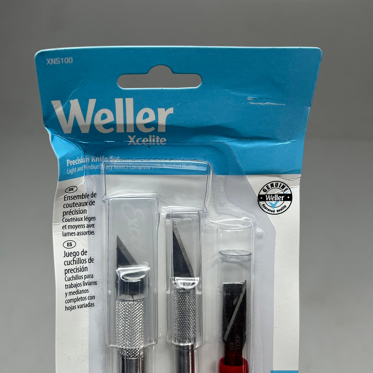 WELLER (2 PACK, 3 EACH) Xcelite Professional Hand Tools Pression Knife Set XNS|100