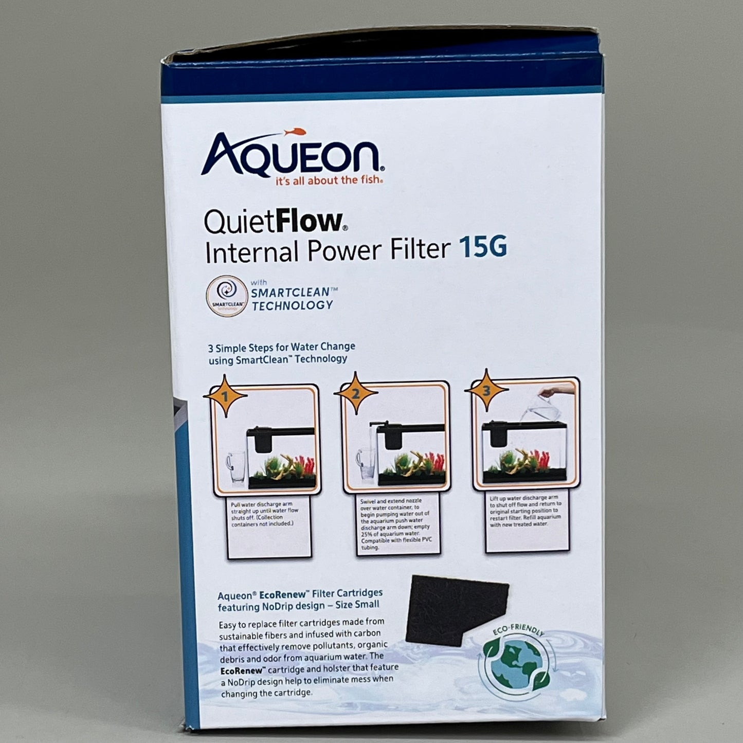 AQUEON QuietFlow Internal Filter with SmartClean Technology Small