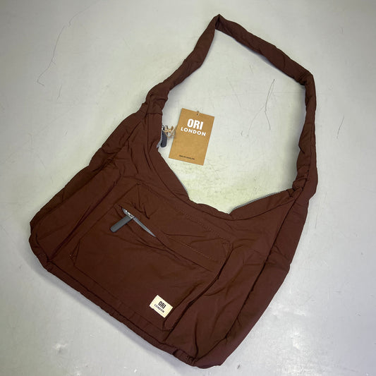 ORI LONDON Belsize Bag Made From Talson Material Medium Chocolate BELSMTCHO