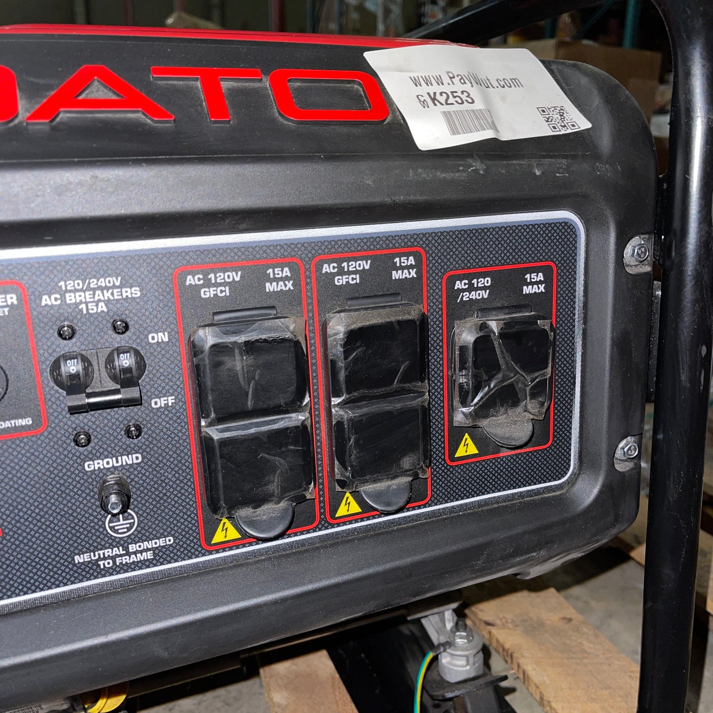 PREDATOR 4375 Watts Gas Portable Generator 3500 Watt Running New Other