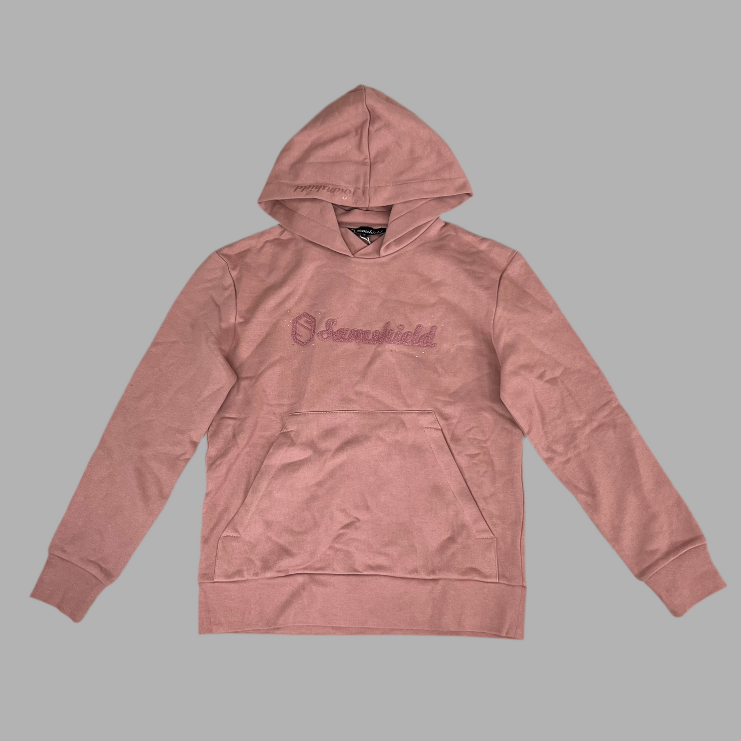 SAMSHIELD Camilla Equestrian Hooded Women's Sweatshirt Sz S Blush Pink