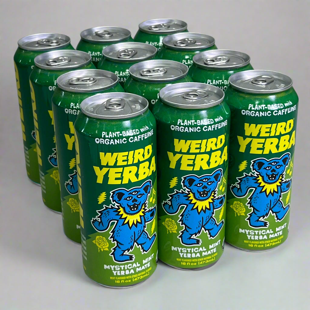 ZA@ WEIRD YERBA (12 PACK) Mystical Mint Yerba Mate 16 fl oz (New) C