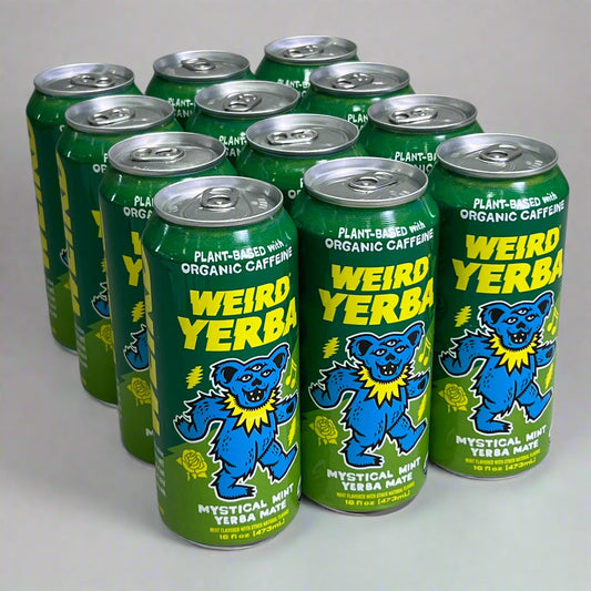 ZA@ WEIRD YERBA (12 PACK) Mystical Mint Yerba Mate 16 fl oz (New) C