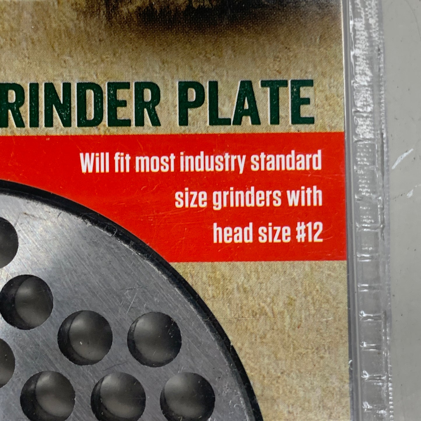 LEM Grinder Plate 6mm #12 (1/4") 2-3/4" Plate Diameter Stainless Steel