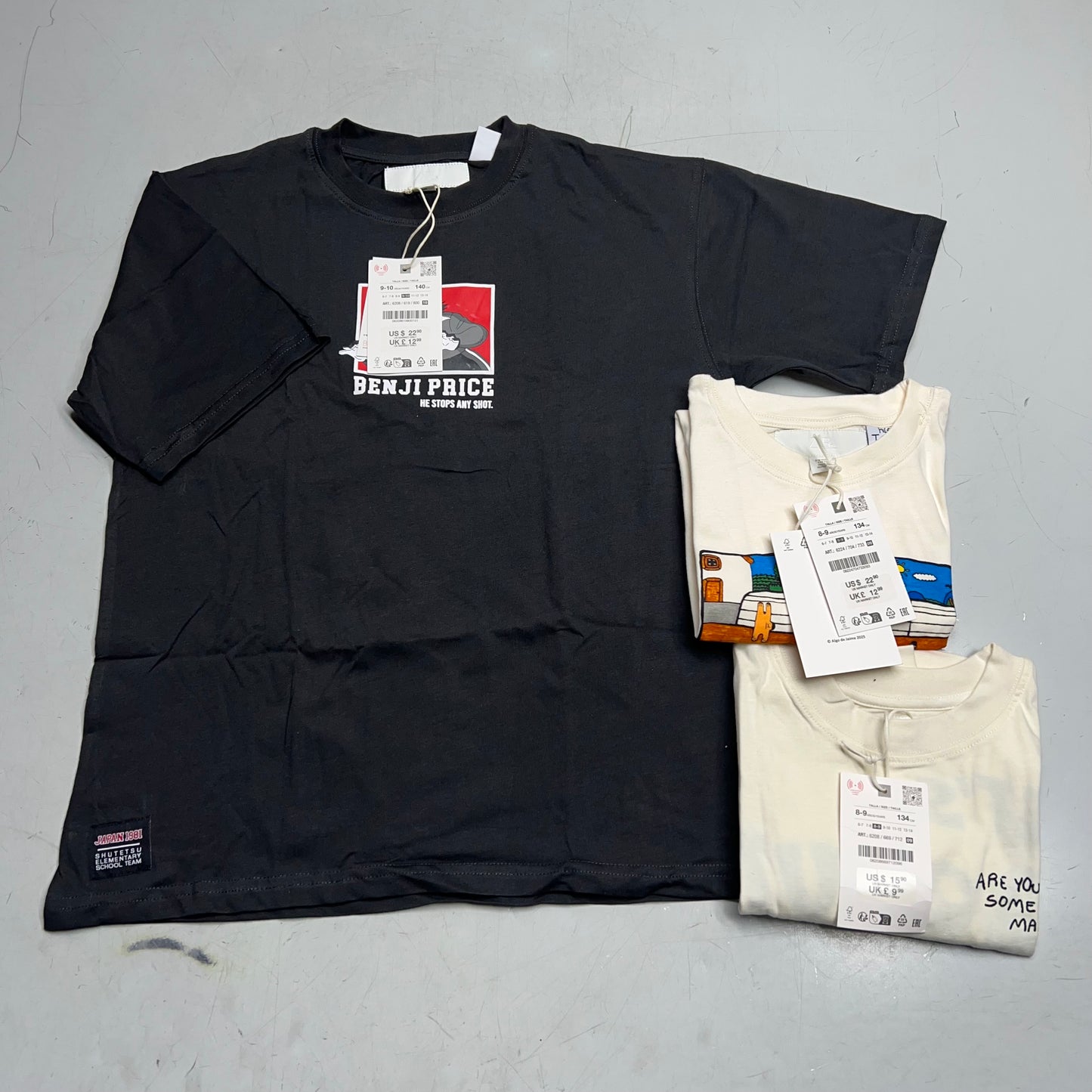 ZA@ ZARA Lot of  Kids Clothing Tee-Shirts, Jeans & Shorts Boy's Assorted Sizes