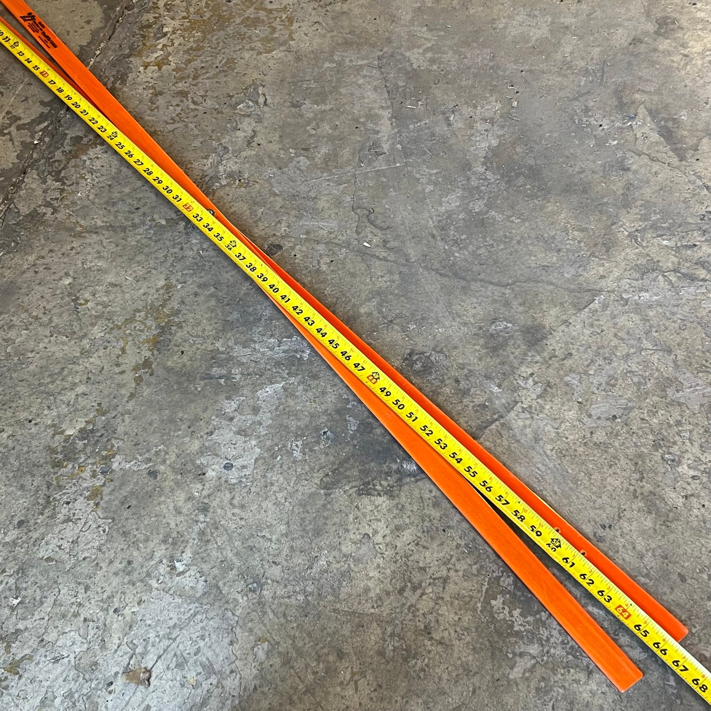 TRAFFIX SIGN Orange Skate Rails Sz 66.5"L x 1.2"W Y211548