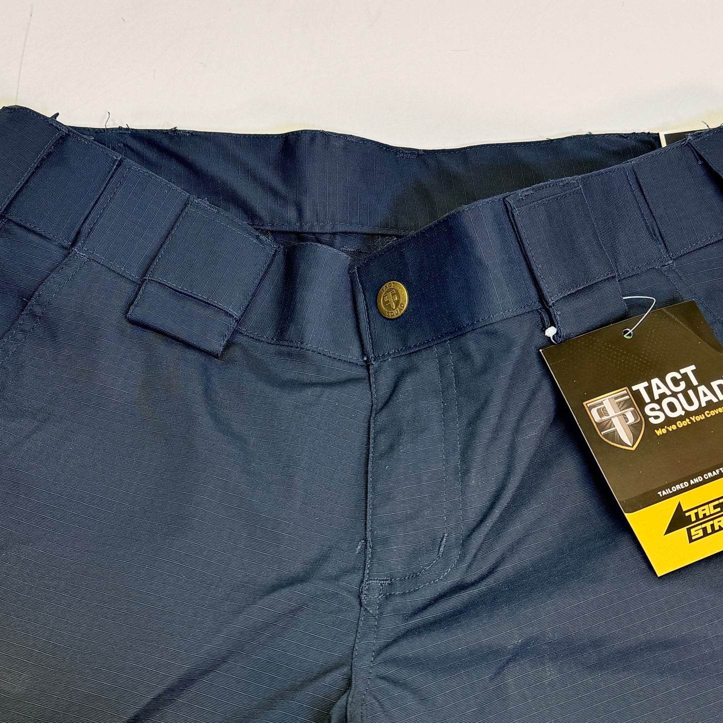 TACT SQUAD Tact Stretch Mini Ripstop Trouser Poly/Cotton Men's Sz 16 Dk Navy T7511