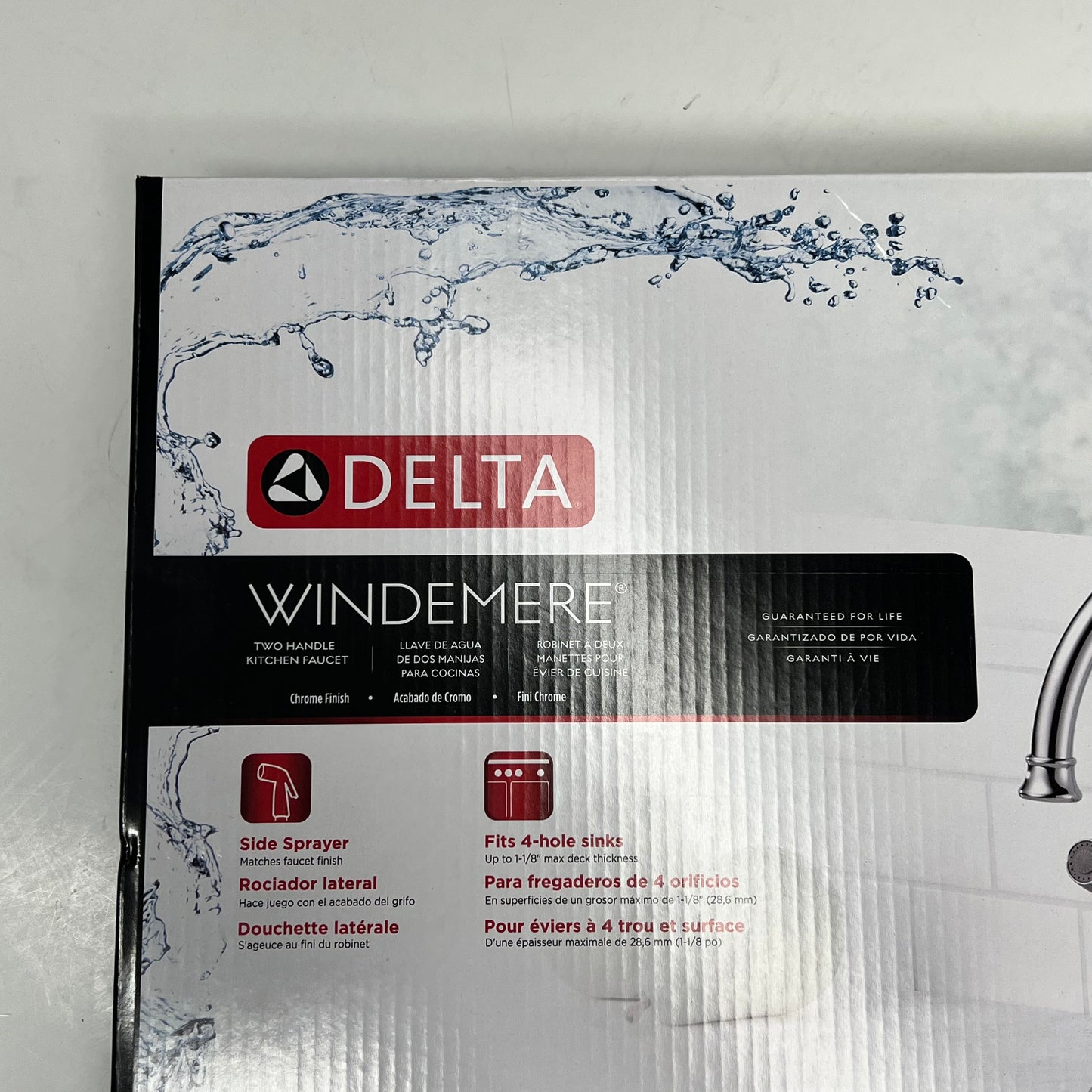 DELTA  Windemere Kitchen Faucet W/ Side Spray 1.8 (GPM) Chrome 21996LF