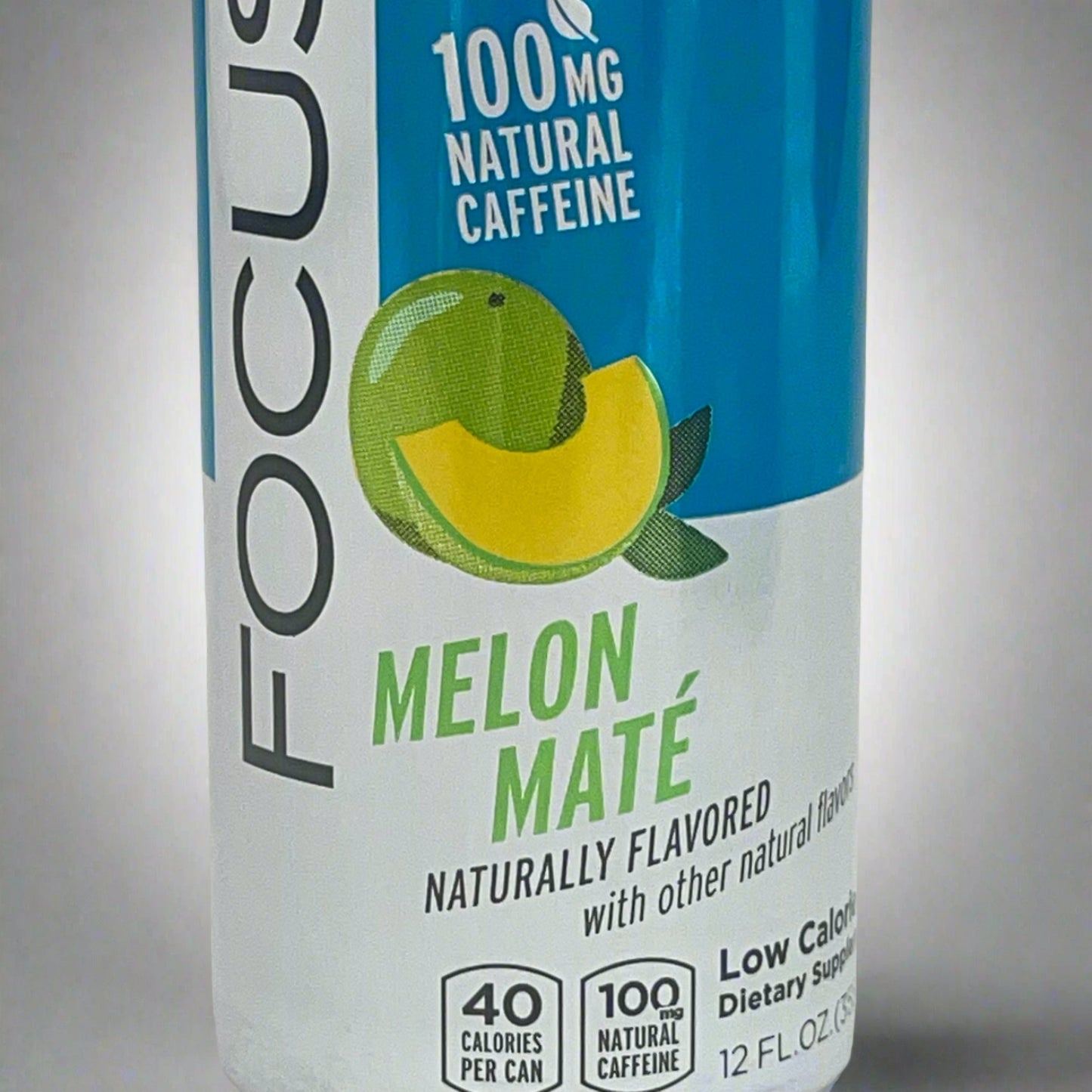 FITAID (12 PACK) FocusAid Melon Maté BrainBoost 40 Cal 100mg Caffeine 12 oz 10/25