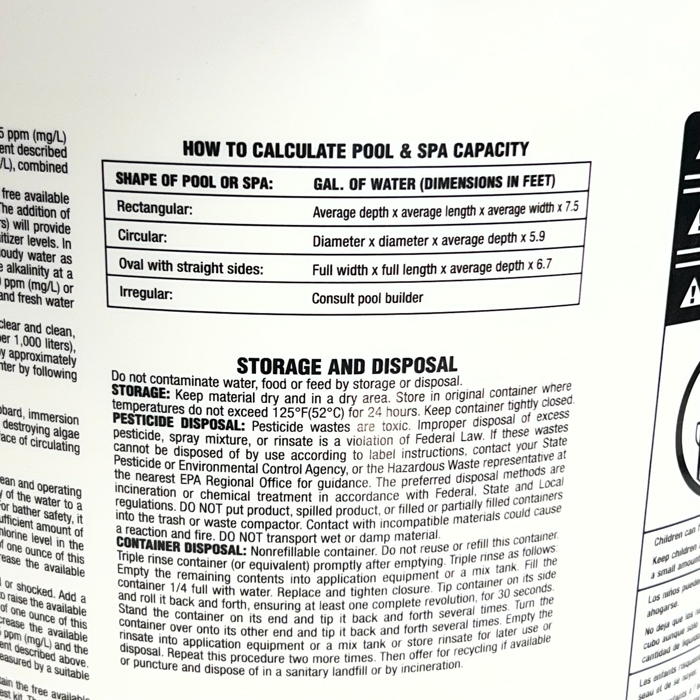 MEMBER'S MARK Chlorinating Granules EPA REG 935-42-71421 40lb