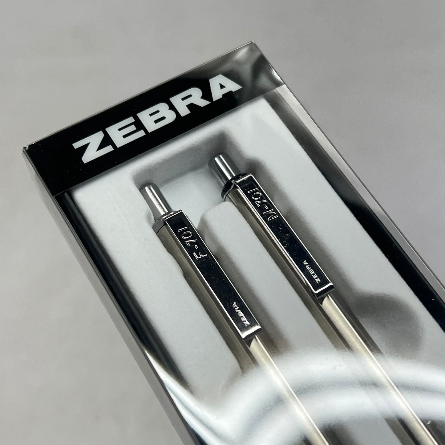 ZEBRA M/f 701 Stainless Steel Mechanical Pencil & Ballpoint Pen Gift Set Silver