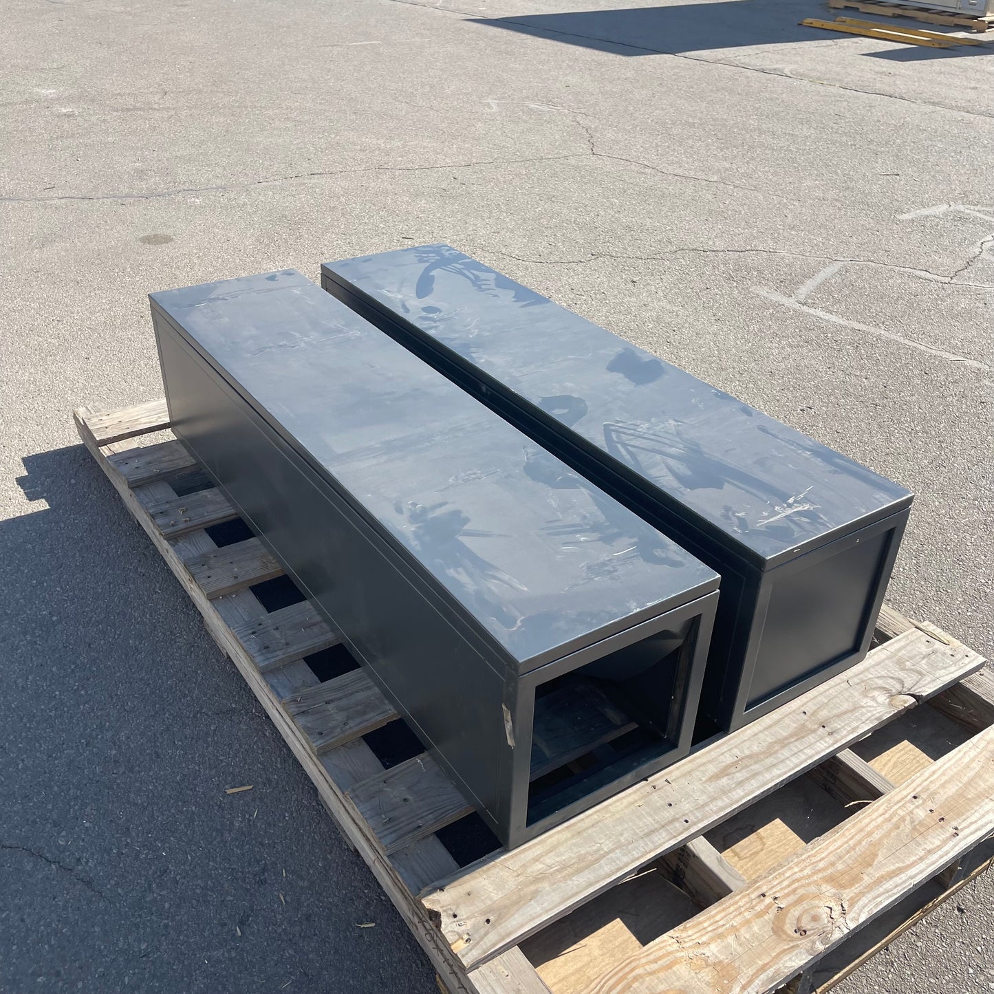 ZA@ UNBRANDED Roll Out Metal Shelving/Tables (AS-IS)