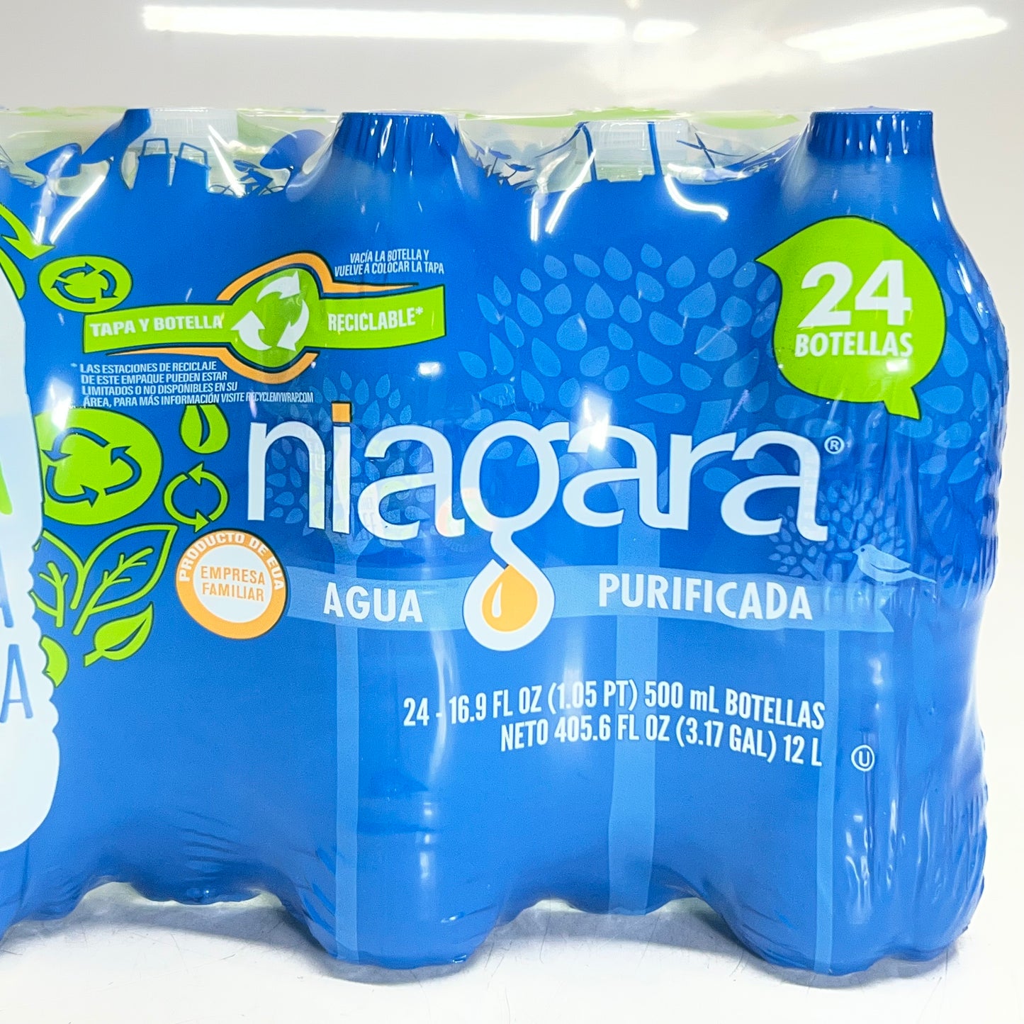 ZA@ NIAGARA (96 BTLS) Let’s Make a Difference Purified Drinking Water 16.9 fl oz BB 04/27
