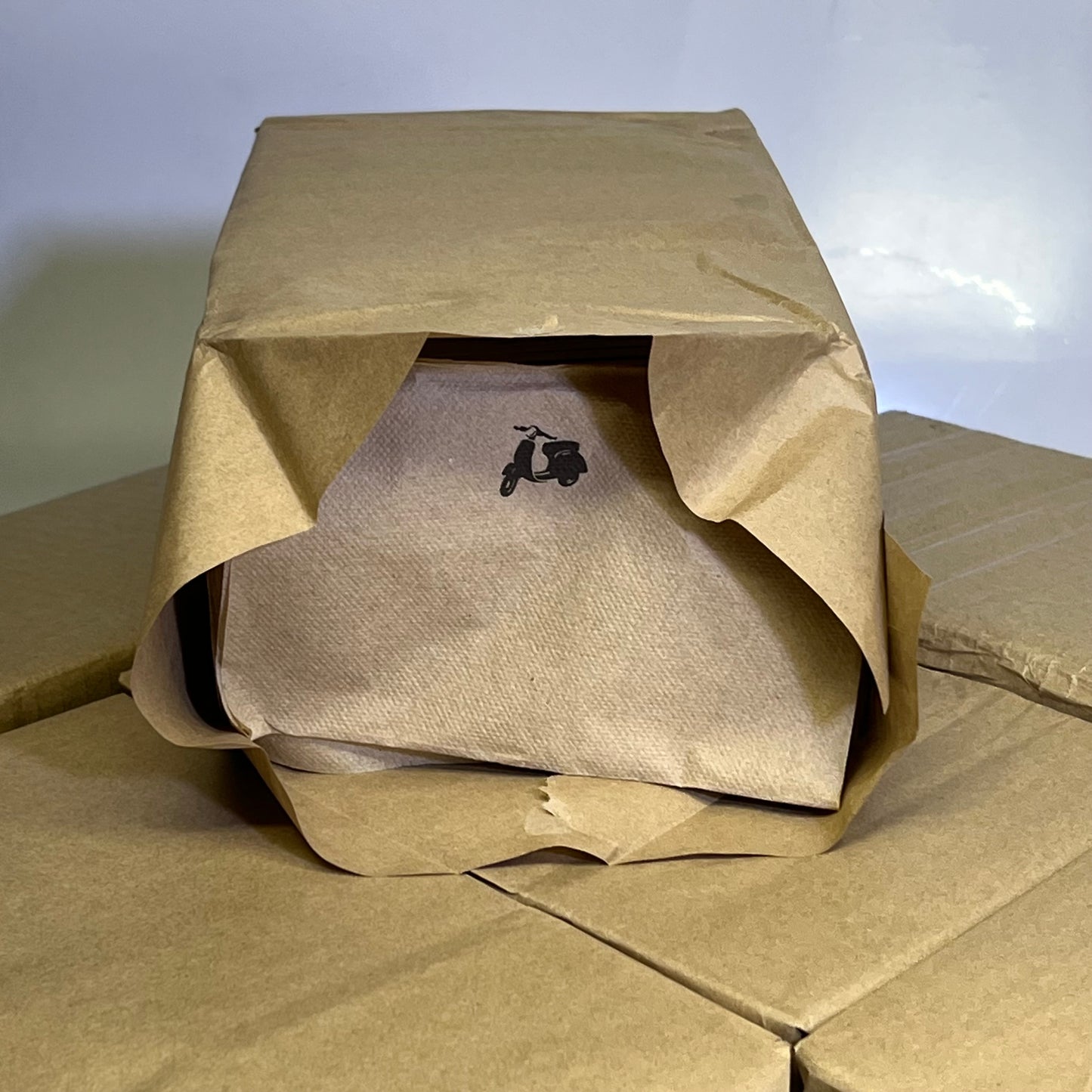 ZA@ (6000 PACK) Paper Napkins 8"x6" Brown Z66372D7 (Distressed Box)