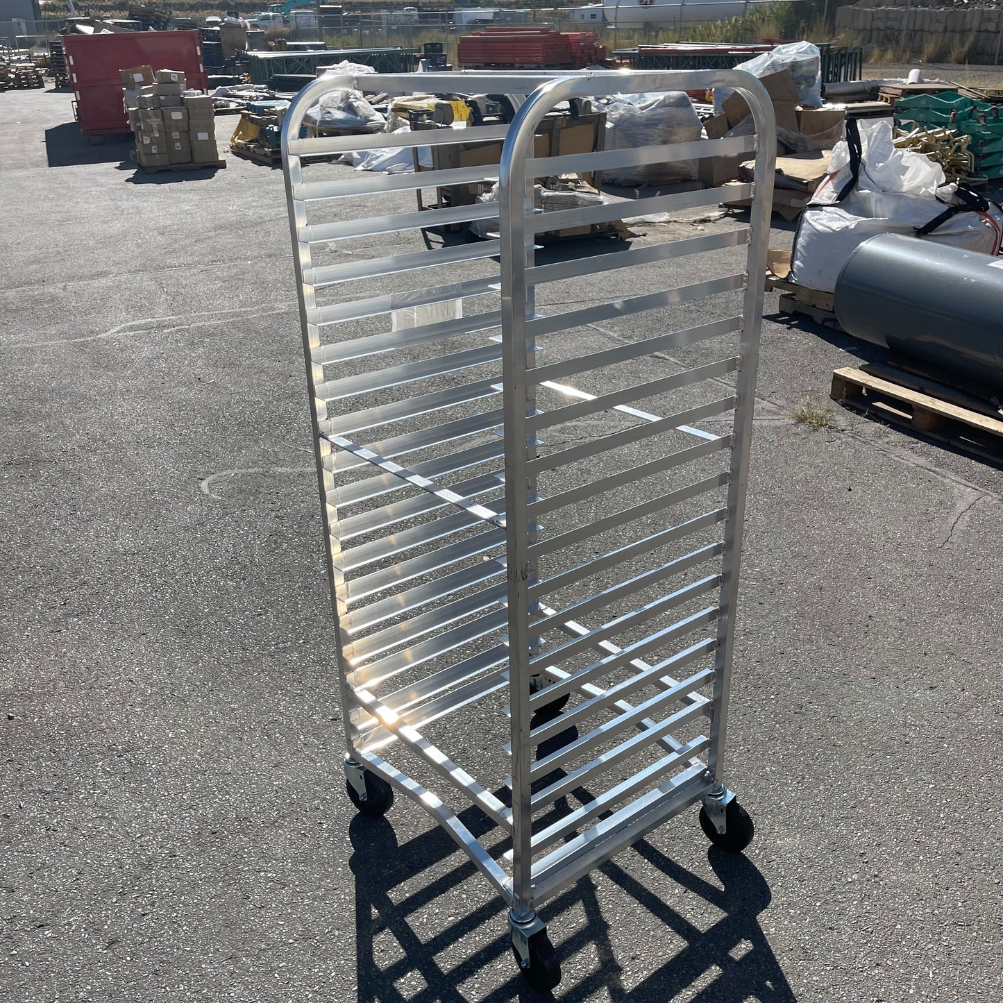 CHANNEL Donut Screen Rack 23"x24"x63" Aluminum 548A (A)