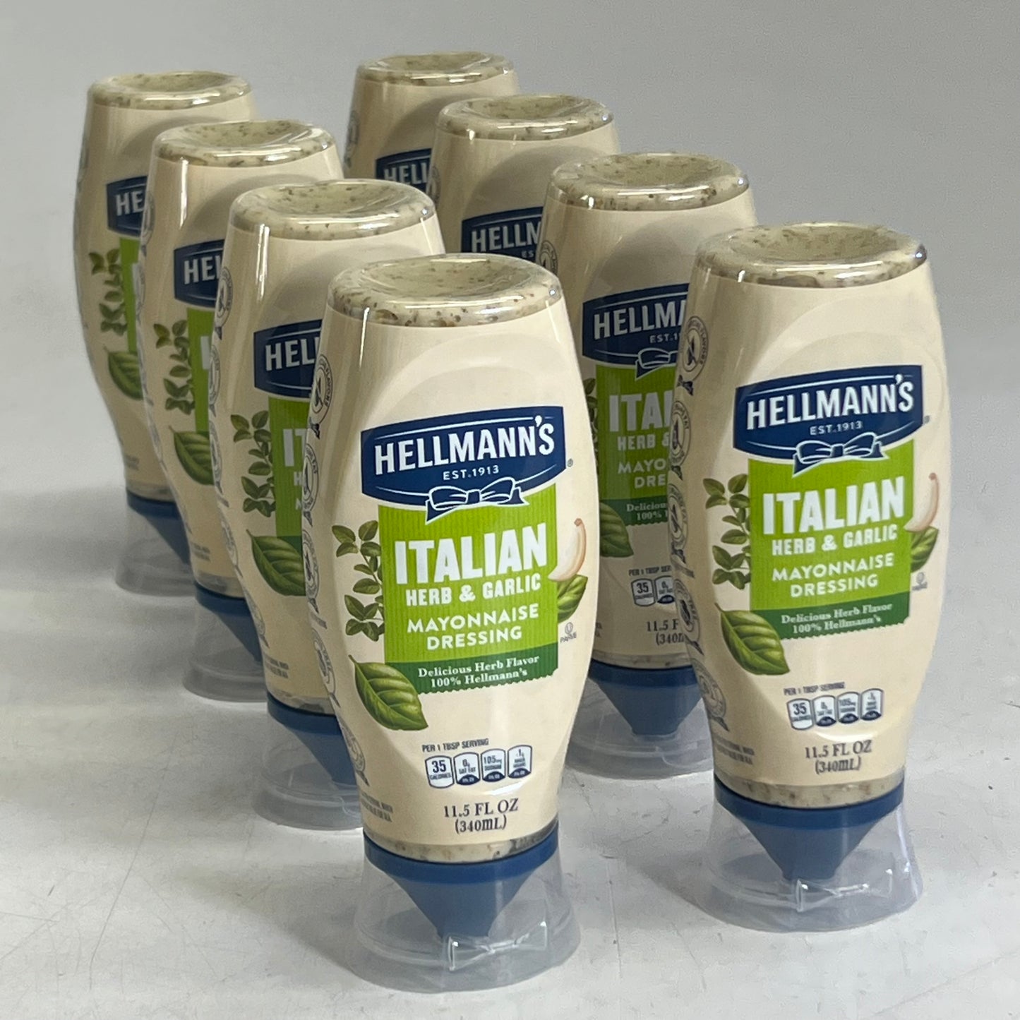 HELLMANN'S (8 PACK) Italian Herb and Garlic Mayonnaise Dressing 11.5 fl. oz. BB 05/26 69996529