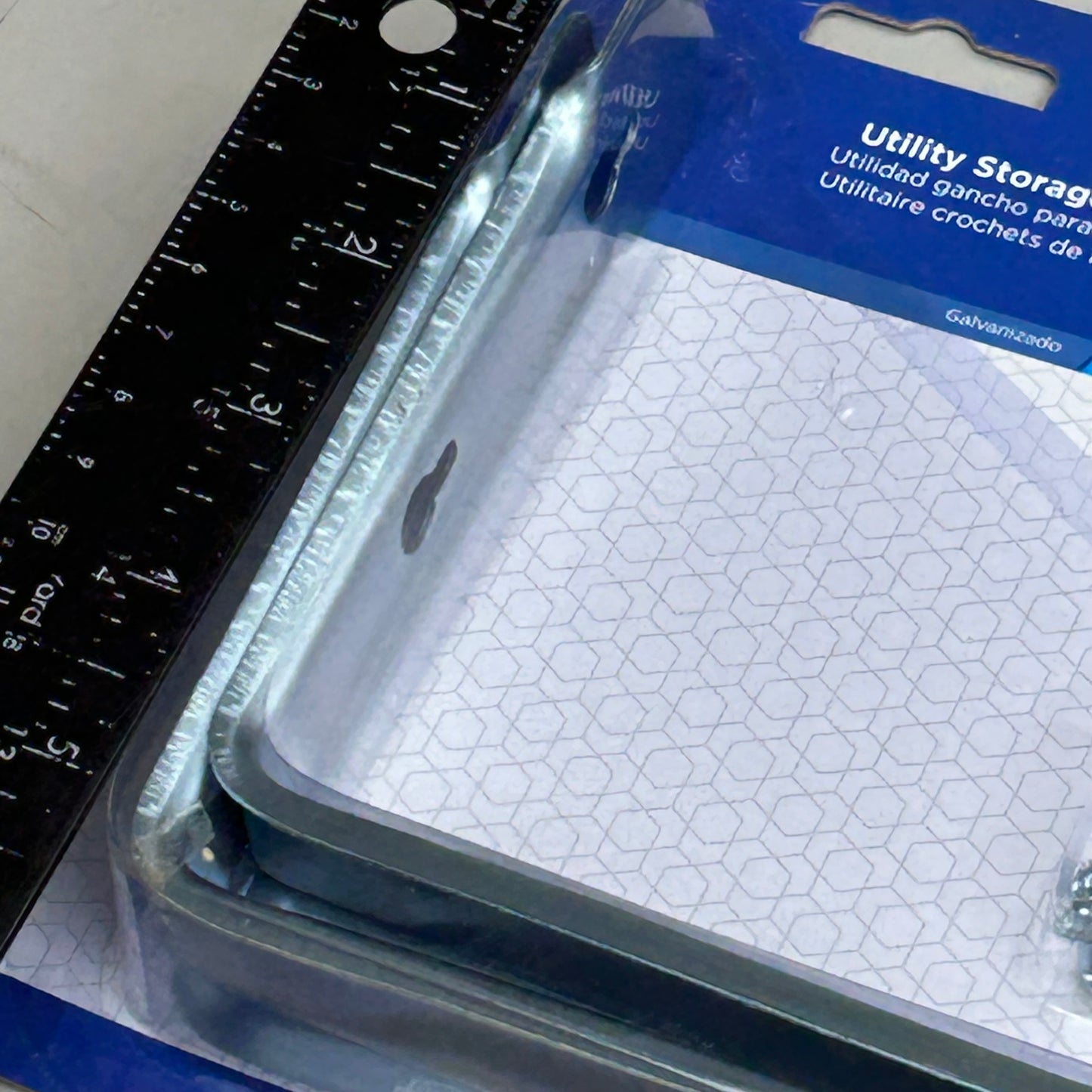 NATIONAL HARDWARE  (2 PACK, 2 PCS Each) Galvanized Utility Storage Hooks  6 1/4" Chrome N215-001