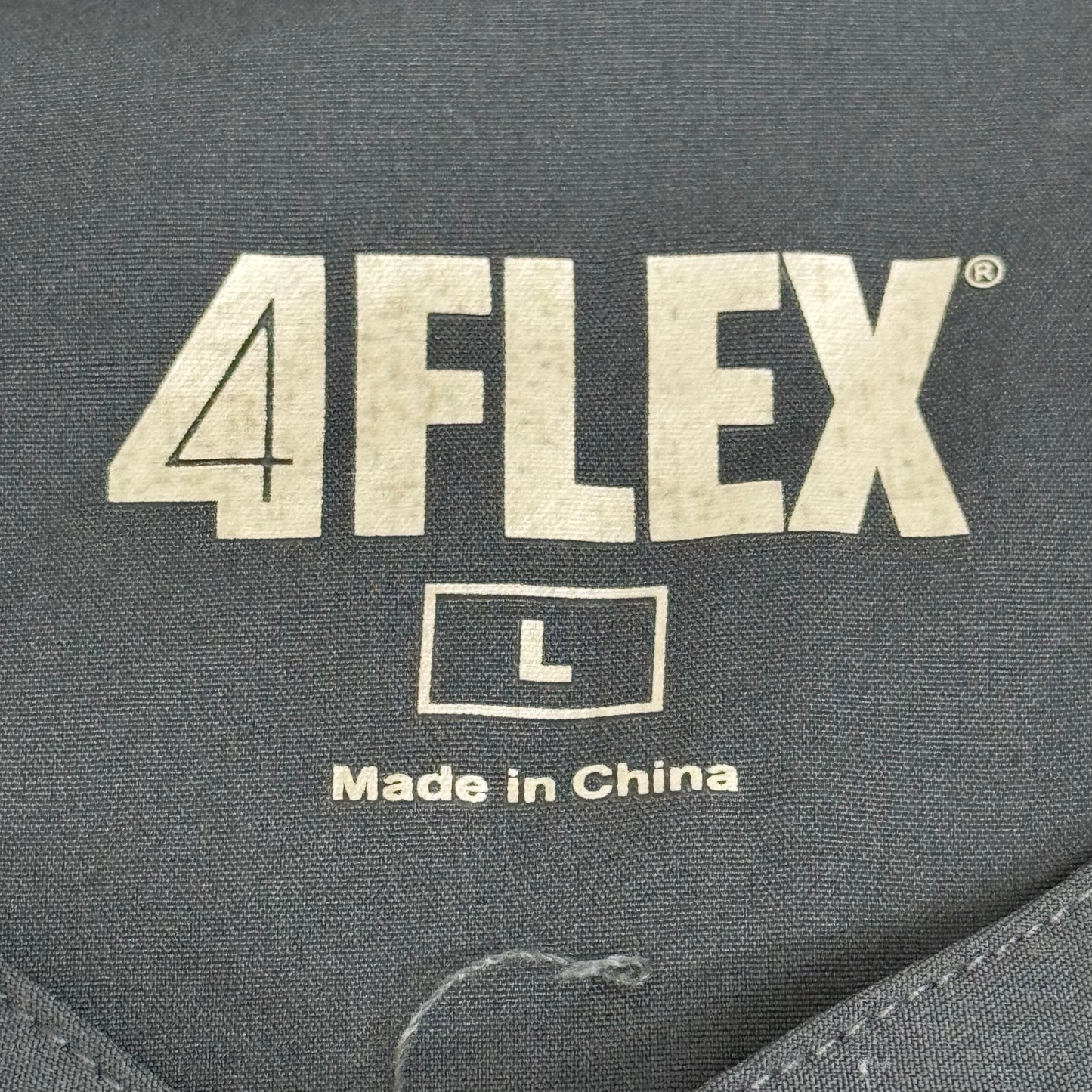 GREEN TOWN 4 Flex Scrubs Jumpsuit Cinch In Waist Women's Sz L Pewter GFX-023AST