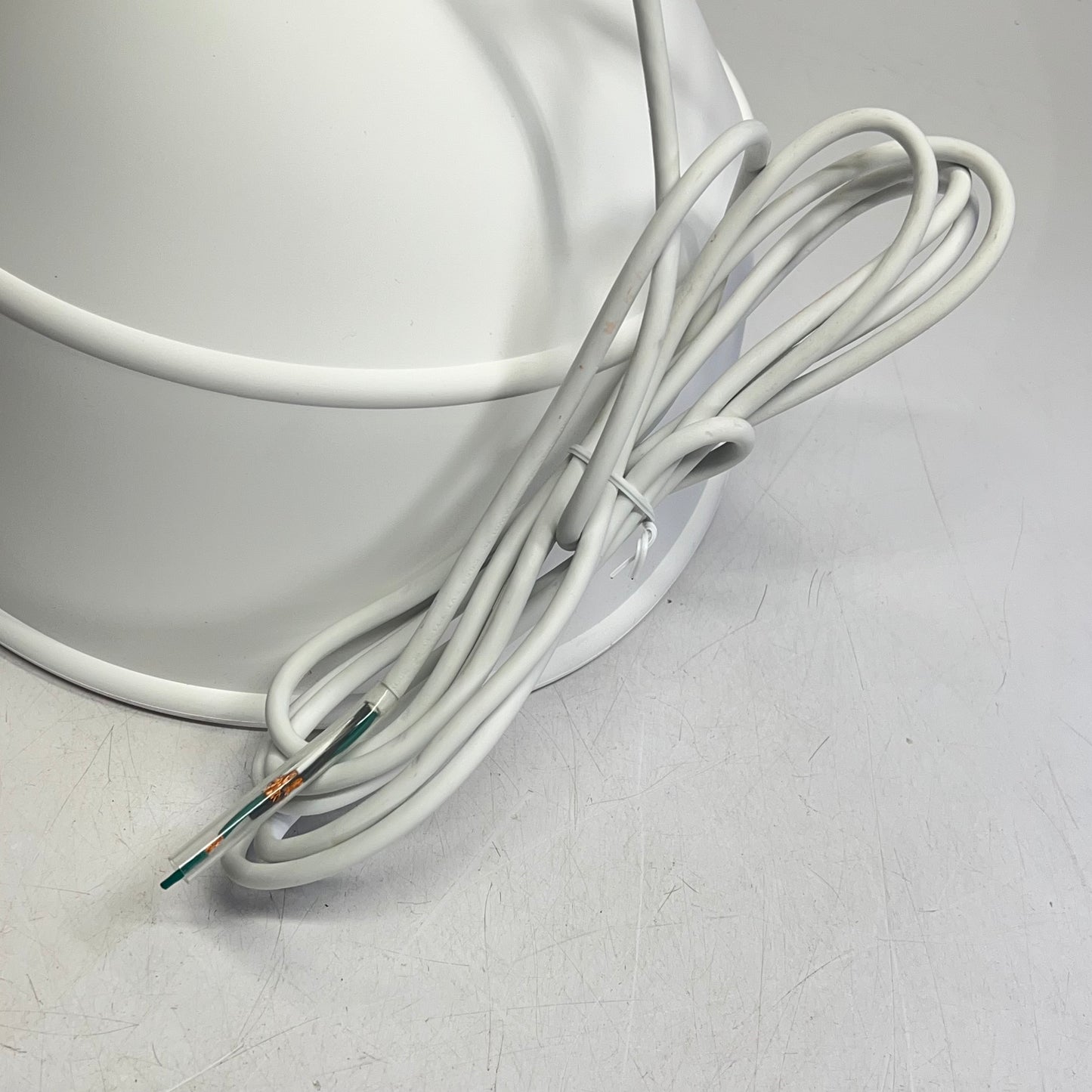 GREENCREATIVE Unfold Pendant Light Made From Pliable Silicone Dia 4.25" White