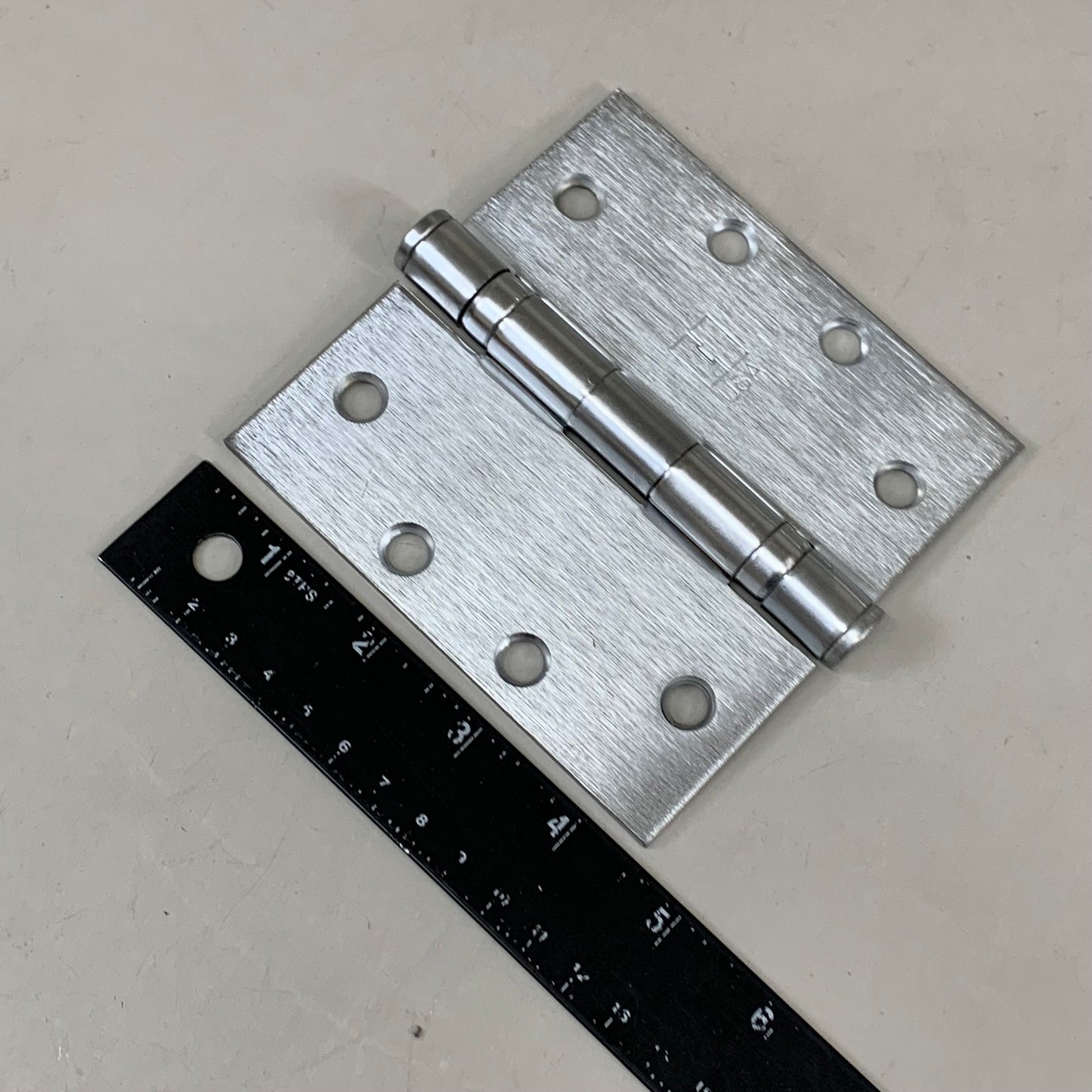 HAGER (3 Pack) Hinge 5 Knuckle Steel 4.5"x4.5" Satin Chrome BB1279