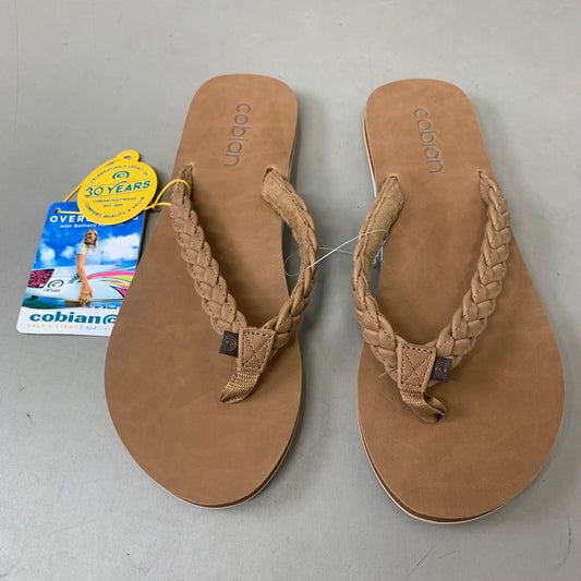 COBIAN Braided Pacifica Sandals Women's SZ 9, EU 41 TAN BBP23-230-9
