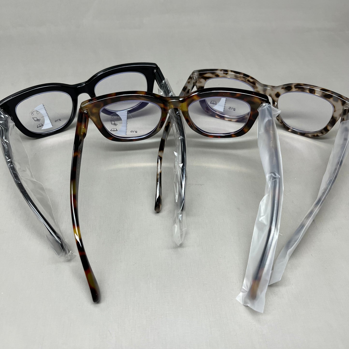 ZXYOO 3 Pack Classic Retro Reading Glasses 3.5x Magnification Strength (New)
