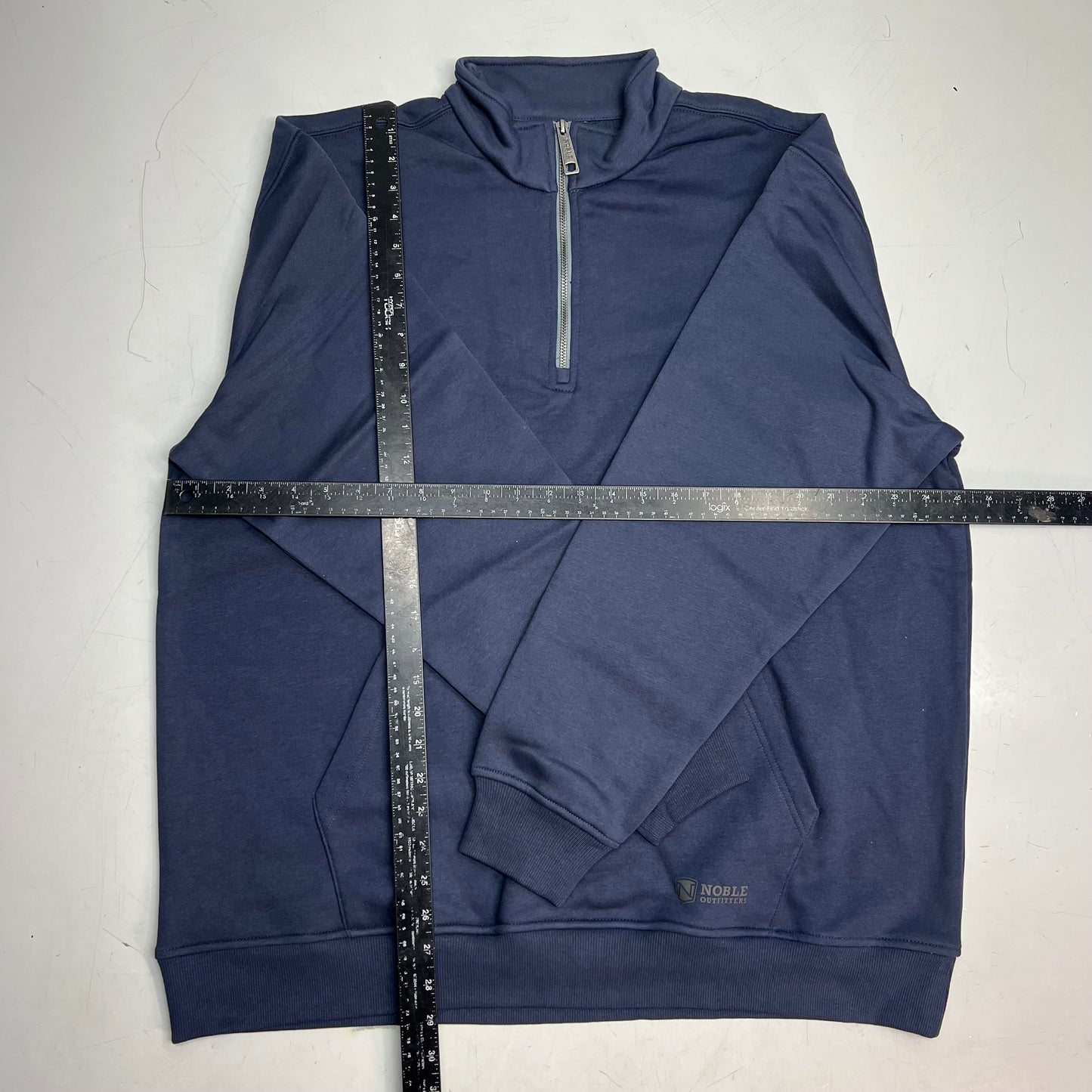 NOBLE OUTFITTERS Flex YYK Quarter Zip Pullover Men's Sz XL-R Navy Blue 11526