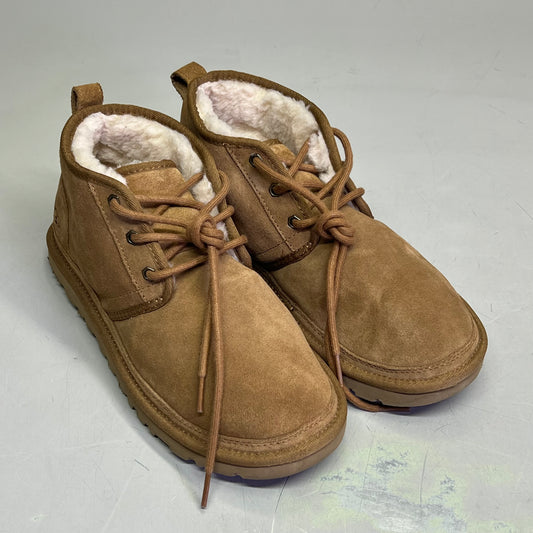 UGG Suede Neumel Ankle Boot 17mm Plush Men's Sz 9 Brown (Pre-Owned)