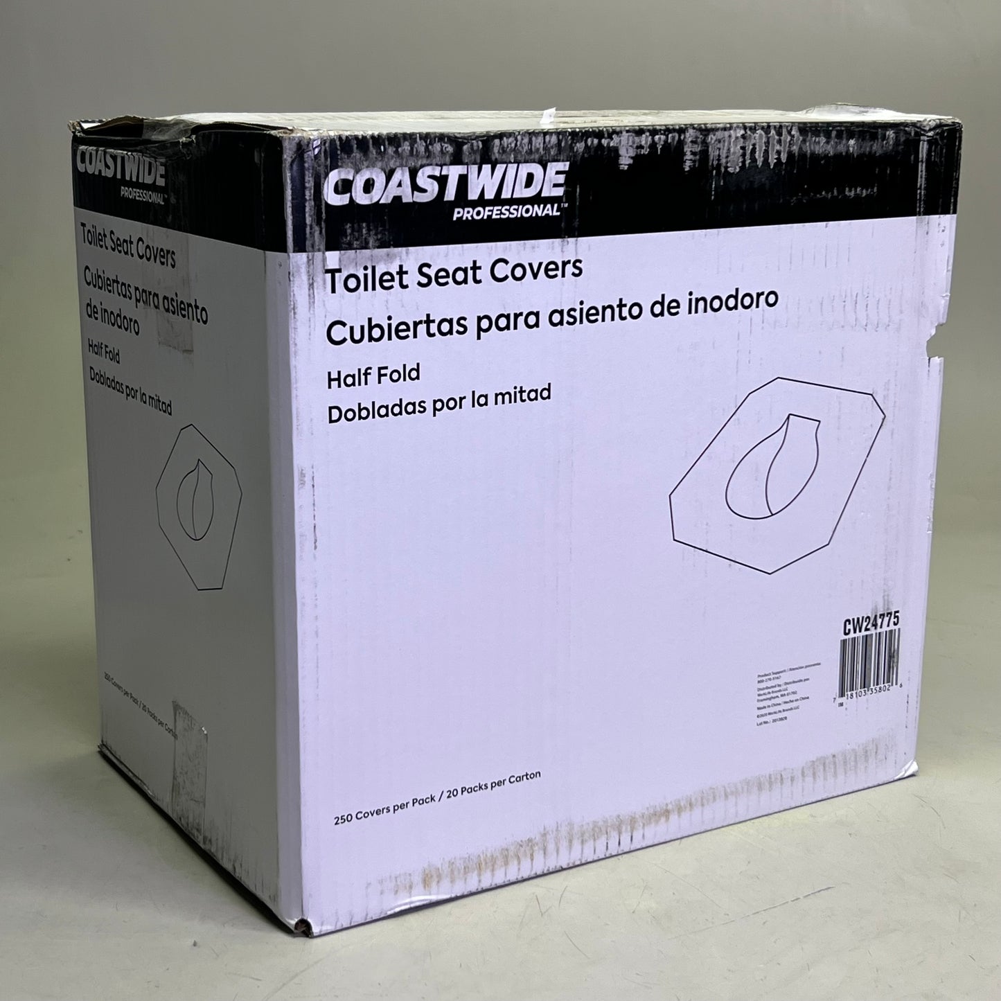 COASTWIDE (5000 Count) Toilet Seat Covers, White CW24775