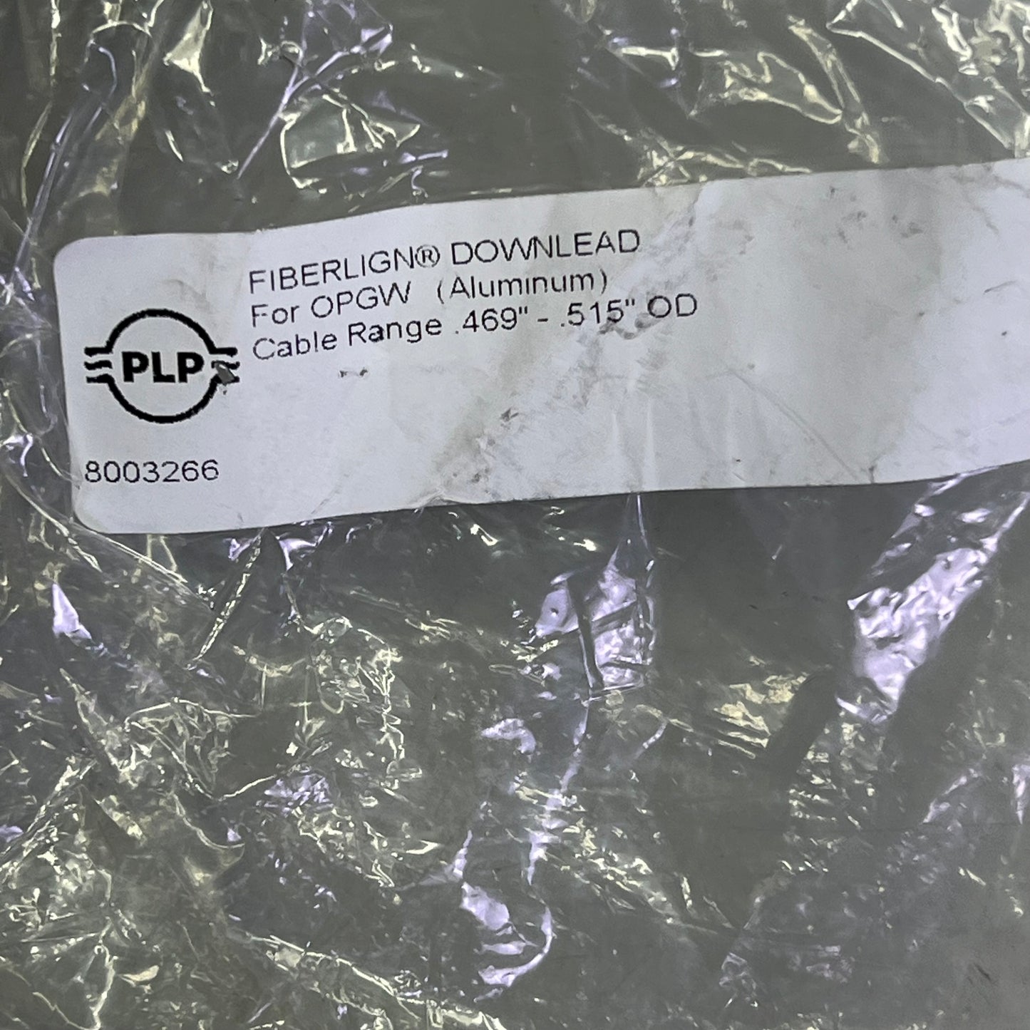 PLP Aluminum Downlead Cushion Clamp 1/2 HDWR 0.469-0.515" Chrome 8003266H3